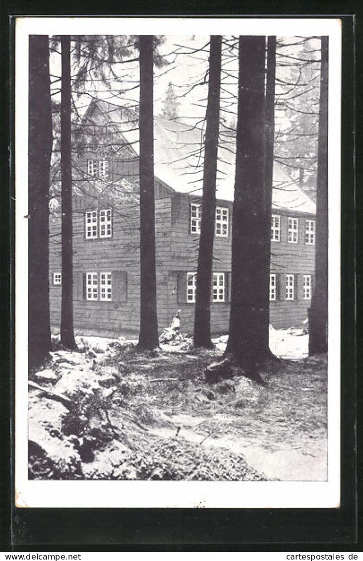 AK Oderbrück I. H., Harzheim Der Gaussschule Im Winter  - Other & Unclassified