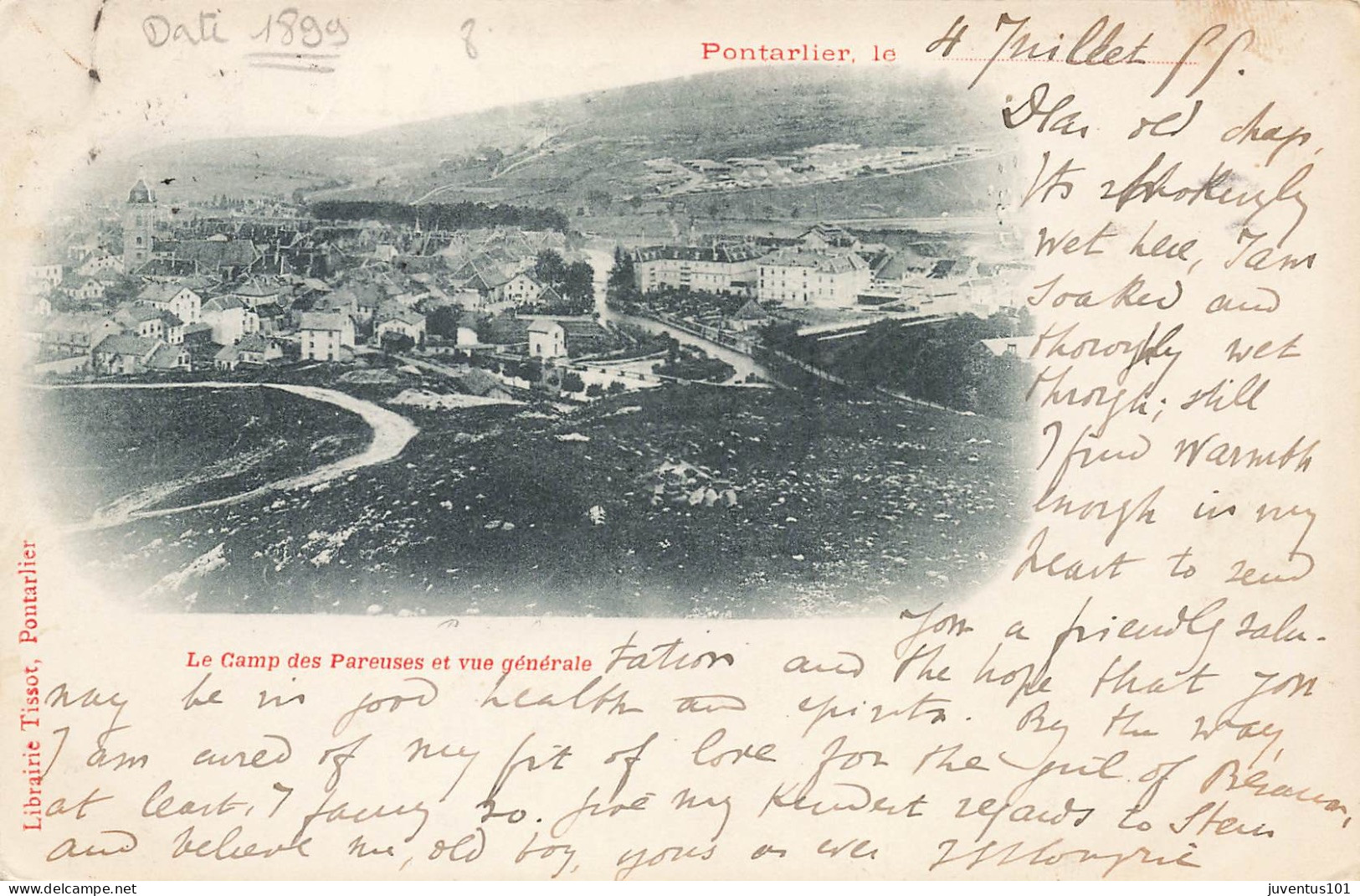 CPA Pontarlier Le ...... Le Camp Des Pareuses Et Vue Générale-Timbre-RARE      L2904 - Pontarlier