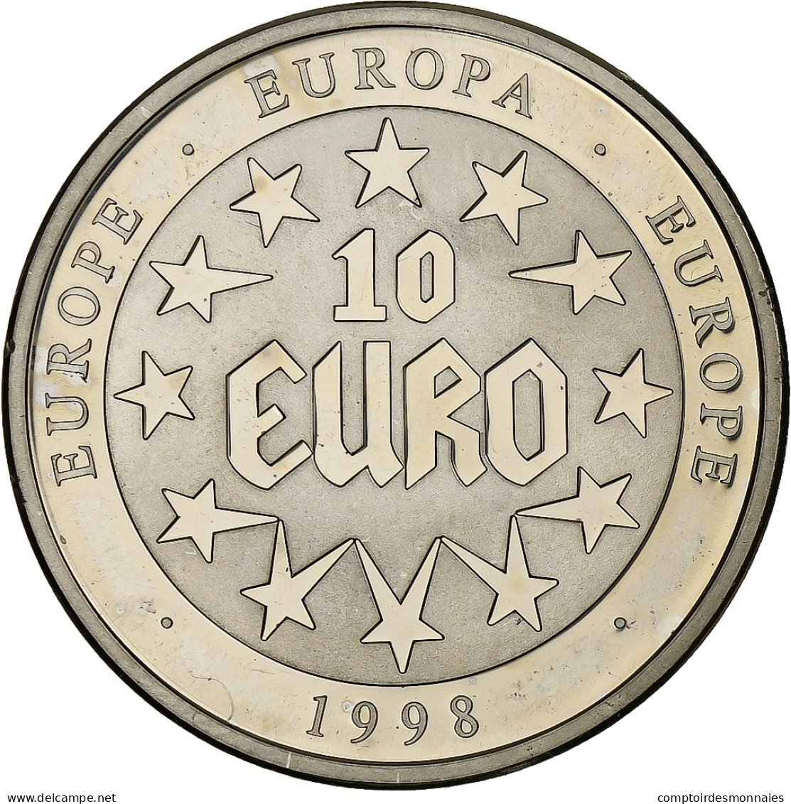 Allemagne, 10 Euro, Europa, 1998, Maillechort, BE, SUP+ - Andere & Zonder Classificatie