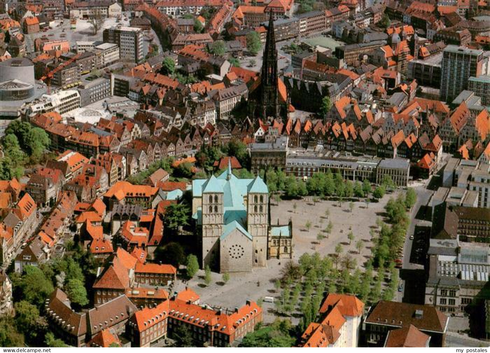 73944466 Muenster___Westfalen Innenstadt Mit Dom Und St Lambertikirche - Münster