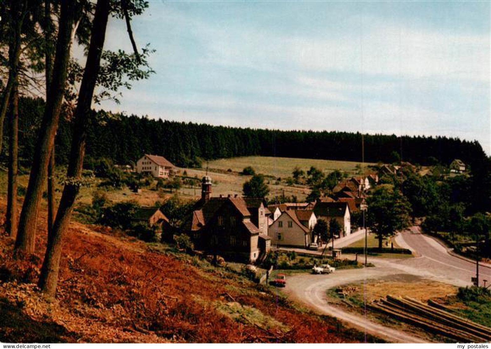 73944355 Fohlenplacken Ortsansicht Mit Waldcafé Pension Ruebezahl - Holzminden