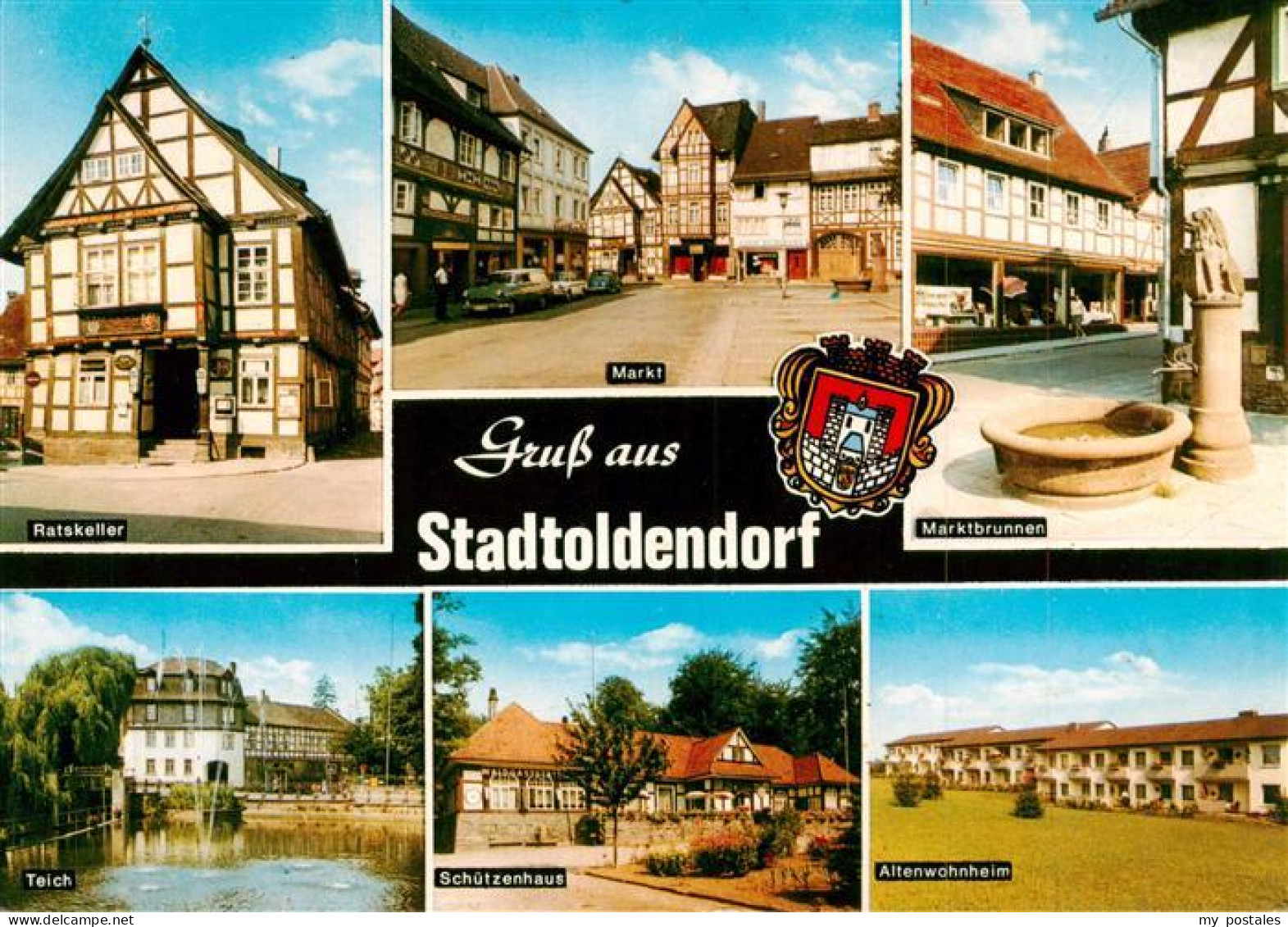 73944351 Stadtoldendorf Ratskeller Markt Brunnen Teich Schuetzenhaus Altenwohnhe - Altri & Non Classificati
