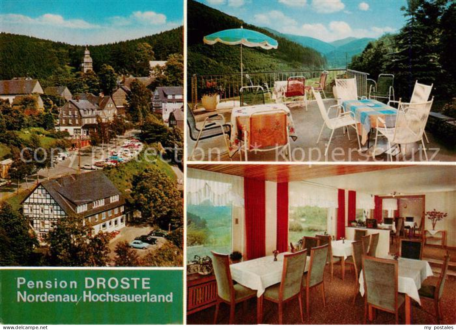 73864189 Nordenau Schmallenberg Pension Droste Terrasse Gaststube  - Schmallenberg