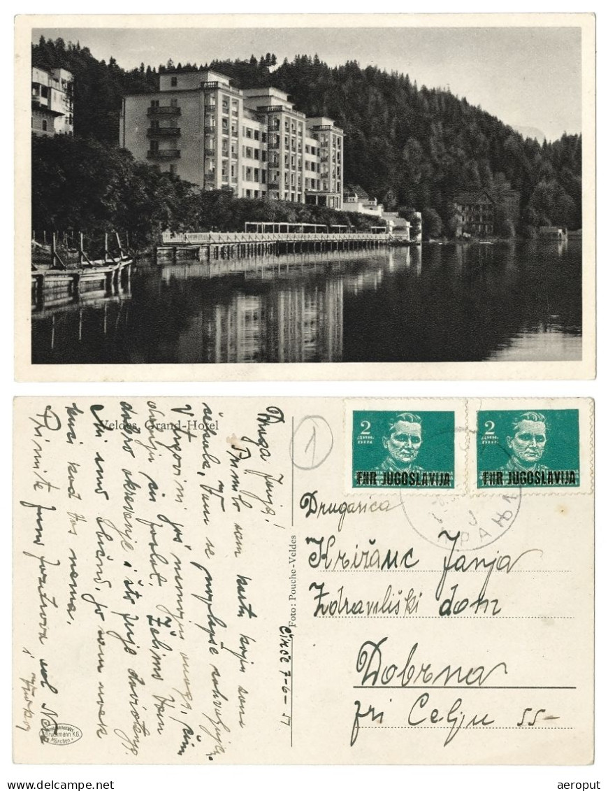 1957 Veldes, Bled / Slovenia / Grand Hotel Toplice - Potovala: Kranj - Dobrna Pri Celju - Perfektna ! - Slowenien