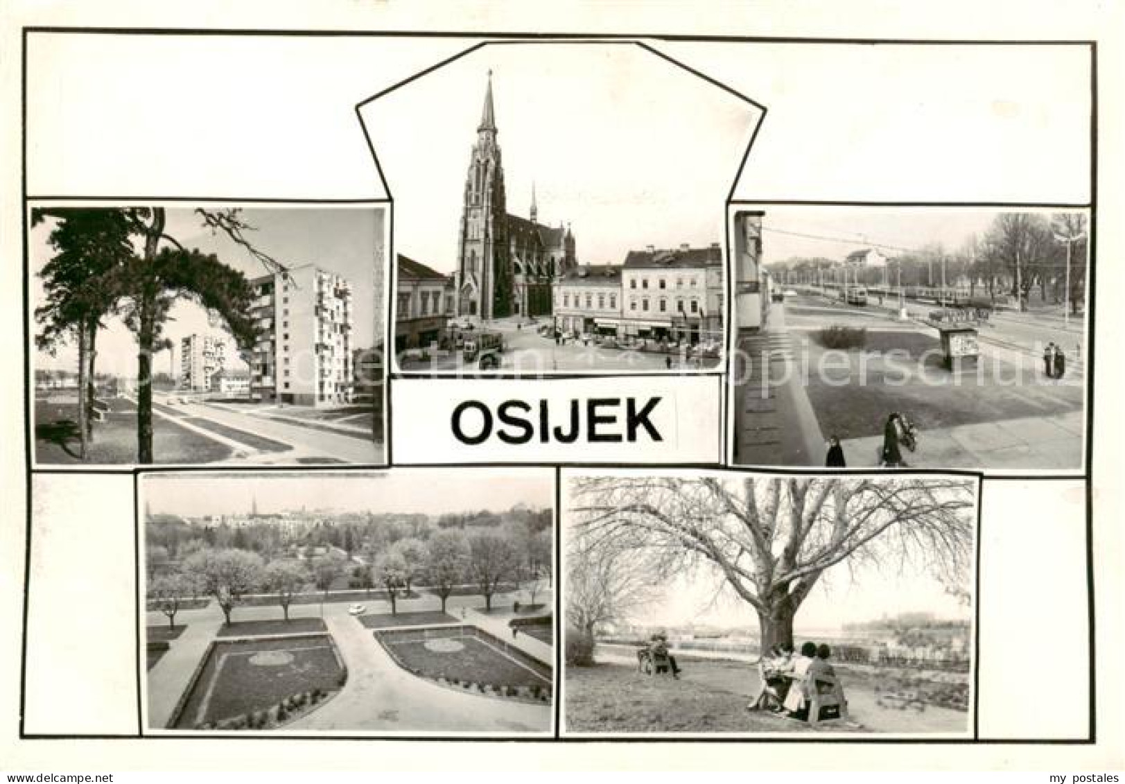 73830398 Osijek Croatia Teilansichten Kirche Osijek Croatia - Croacia