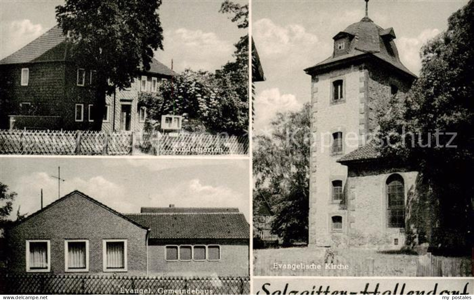 73830332 Hallendorf Kindergarten Ev Gemeindehaus Ev Kirche Hallendorf - Salzgitter