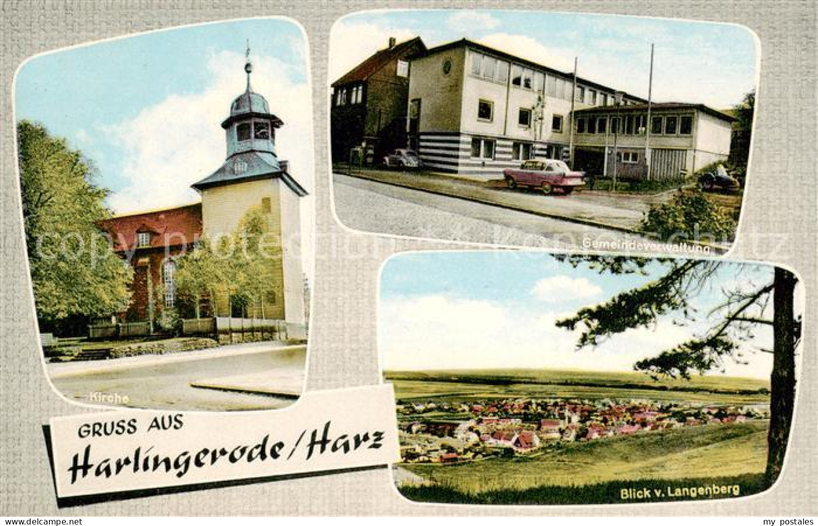 73830288 Harlingerode Kirche Gemeindeverwaltung Blick Vom Langenberg Harlingerod - Bad Harzburg