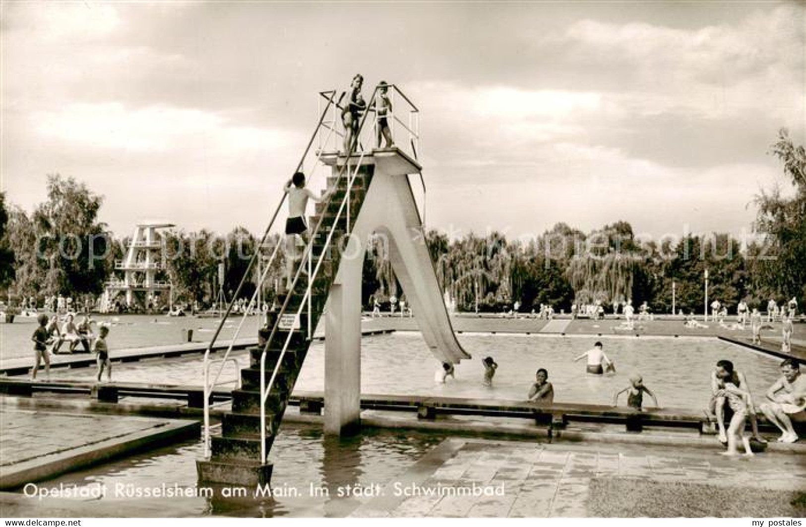 73830283 Ruesselsheim Main Staedt Schwimmbad Ruesselsheim Main - Rüsselsheim