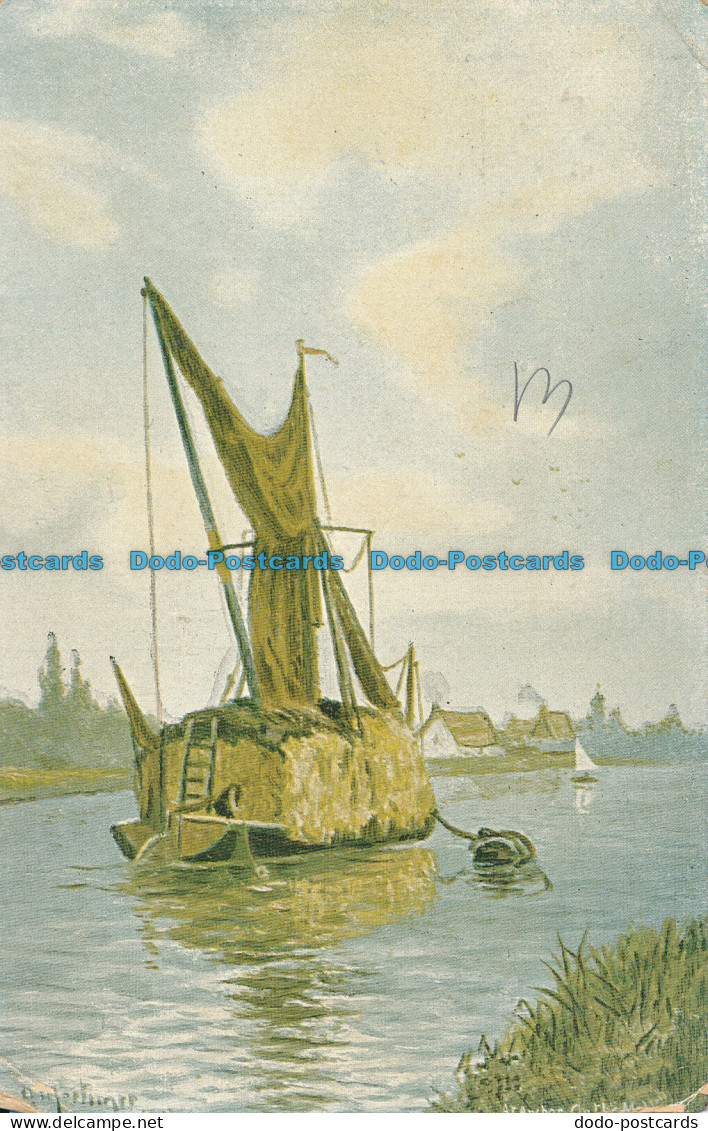 R048686 Old Postcard. Ship. Lake. Hildesheimer. 1907 - World