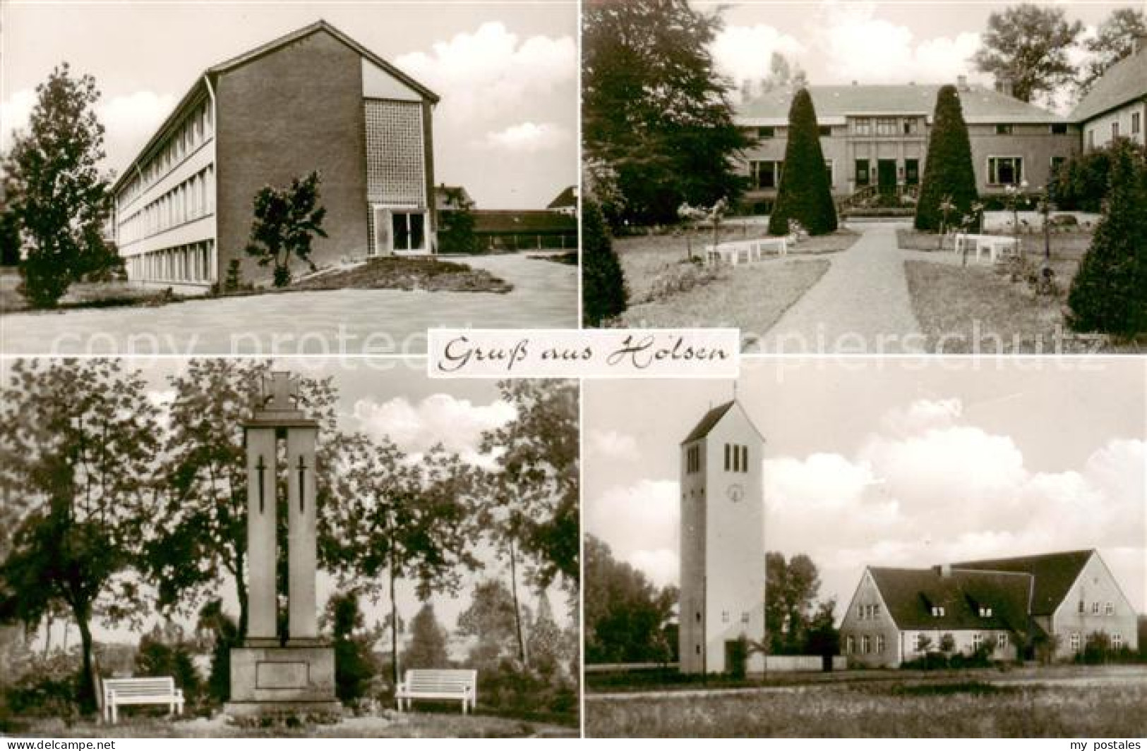 73830239 Holsen Buende Schule Ehrenmal Gut Boeckel Kirche Holsen Buende - Bünde