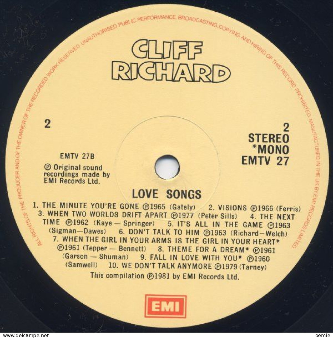 CLIFF RICHARD   LOVE SONGS - Andere - Engelstalig