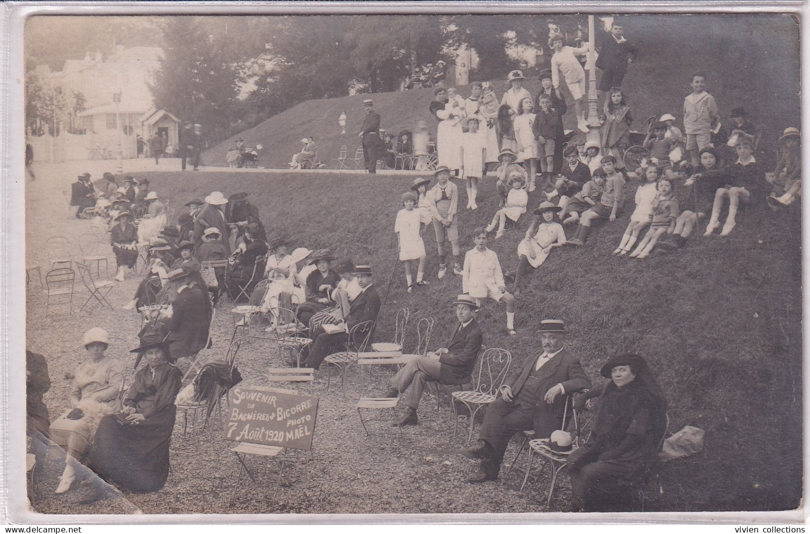 Bagnères De Bigorre (65 Hautes Pyrénées) Carte Photo Souvenir Du 7 Août 1920 - Bagneres De Bigorre