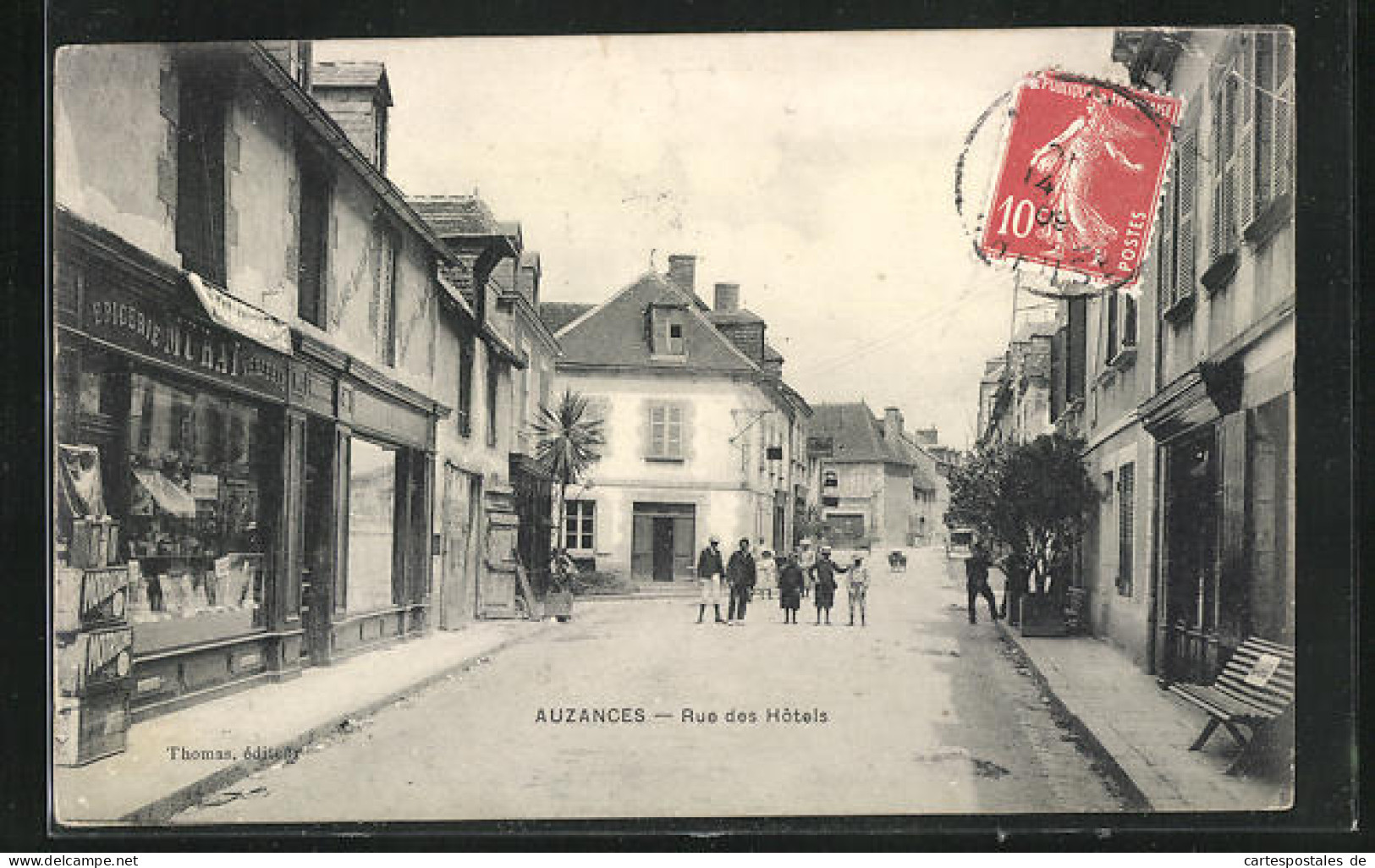 CPA Auzances, Rue Des Hôtels  - Auzances