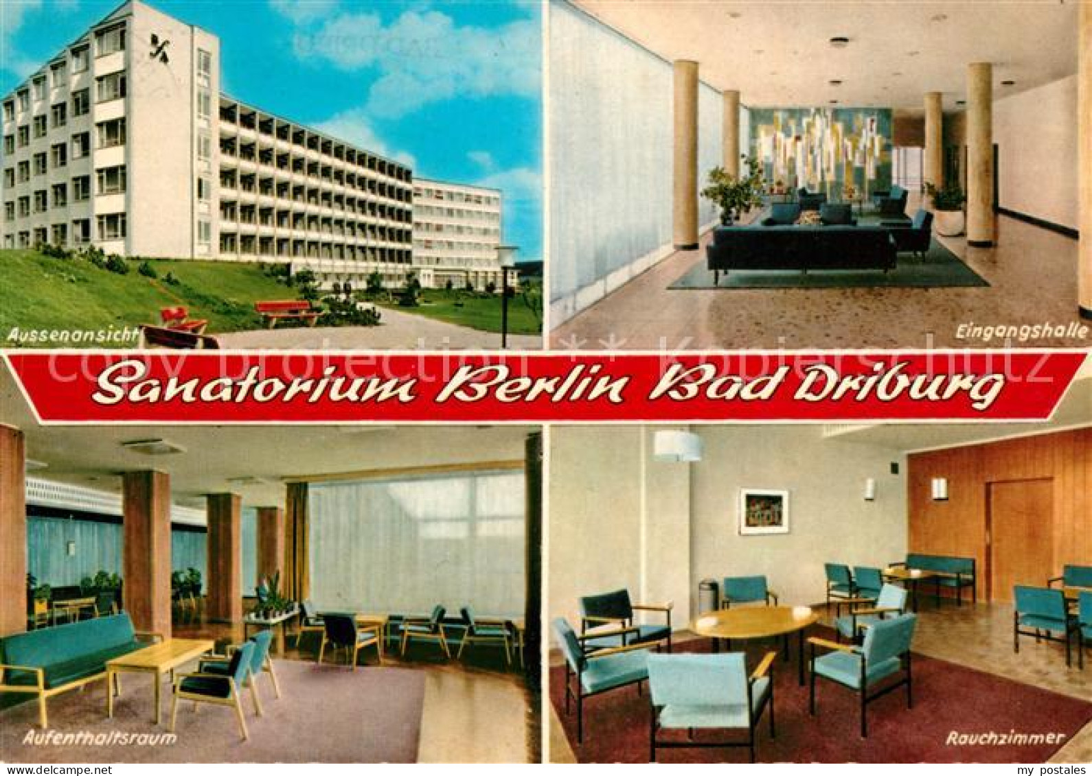 73165249 Bad Driburg Sanatorium Berlin Eingangshalle Aufenthaltsraum Rauchimmer  - Bad Driburg