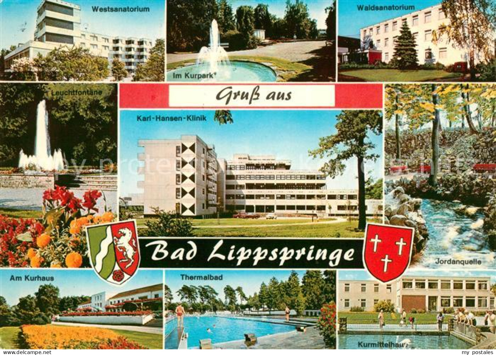 73164505 Bad Lippspringe Westsanatorium Kurpark Karl Hansen Klinik Kurhaus Therm - Bad Lippspringe
