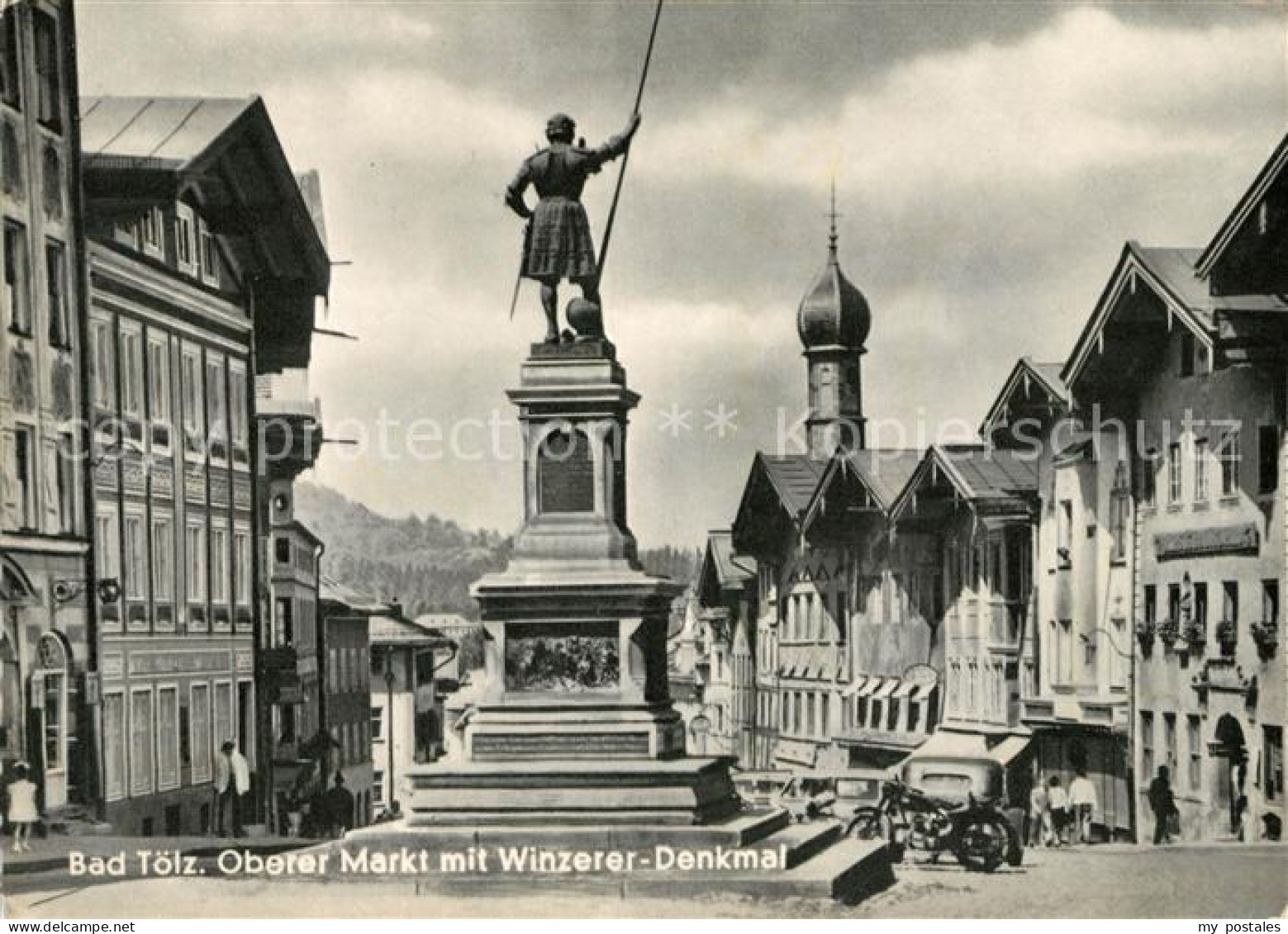 73164129 Bad Toelz Oberer Markt Mit Winzerer Denkmal Bad Toelz - Bad Tölz