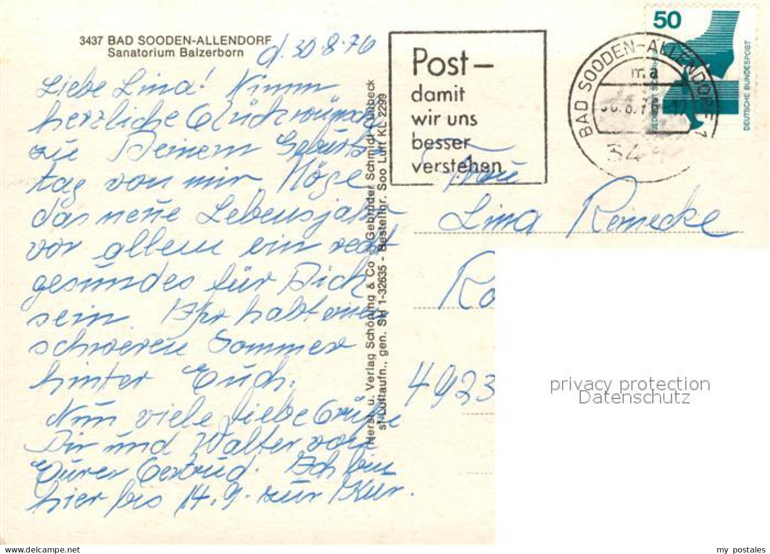 73163726 Bad Sooden-Allendorf Sanatorium Balzerborn Fliegeraufnahme Bad Sooden-A - Bad Sooden-Allendorf