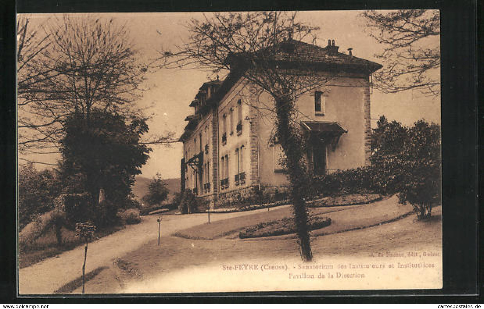 CPA Ste Feyre, Sanatorium Des Instituteurs Et Institutrices - Pavillon De La Direction  - Other & Unclassified