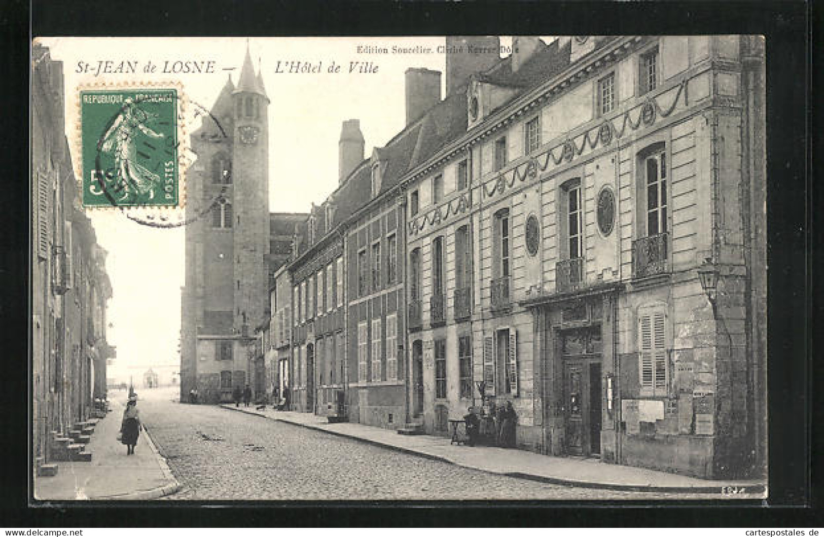 CPA Saint-Jean-de-Losne, L`Hotel De Ville  - Andere & Zonder Classificatie