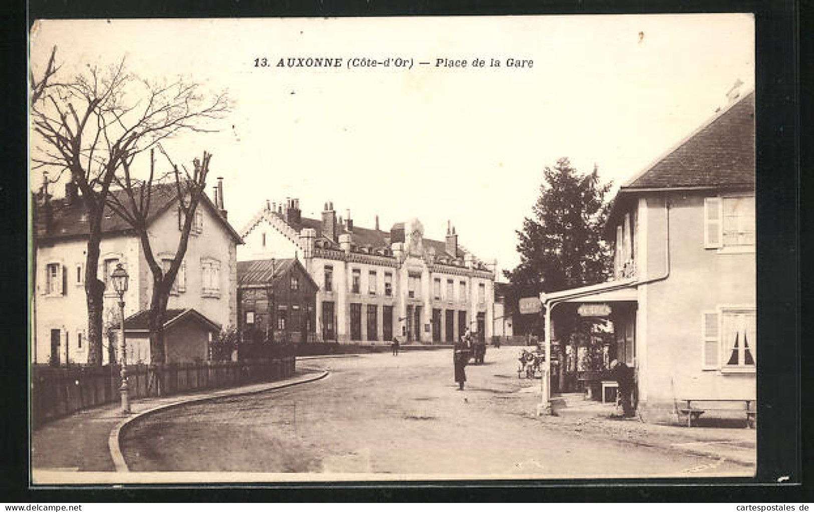 CPA Auxonne, Place De La Gare  - Auxonne