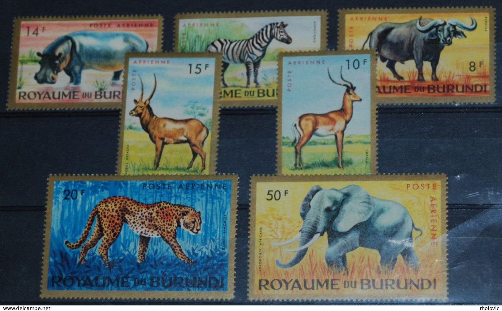 BURUNDI 1964, Hippo, Zebra, Elephant, Animals, Fauna, Mi #102-8, MNH**, CV: €20 - Sonstige & Ohne Zuordnung
