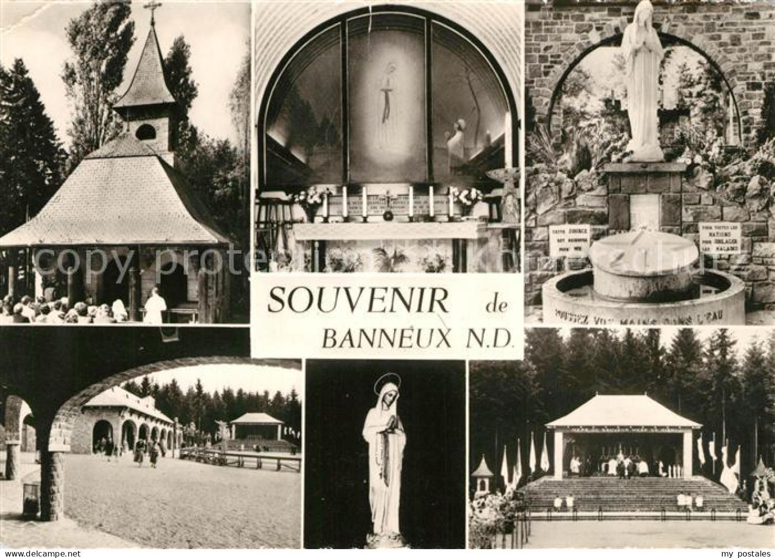 73161687 Banneux Notre Dame Wallfahrtskirche Teilansichten Marienstatuen Banneux - Other & Unclassified