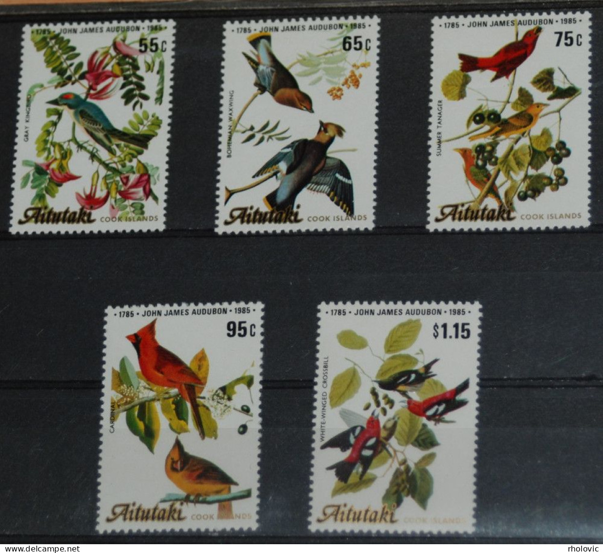 AITUTAKI 1985, Birds, Animals, Fauna, Mi #554-8, MNH**, CV: €12 - Sonstige & Ohne Zuordnung