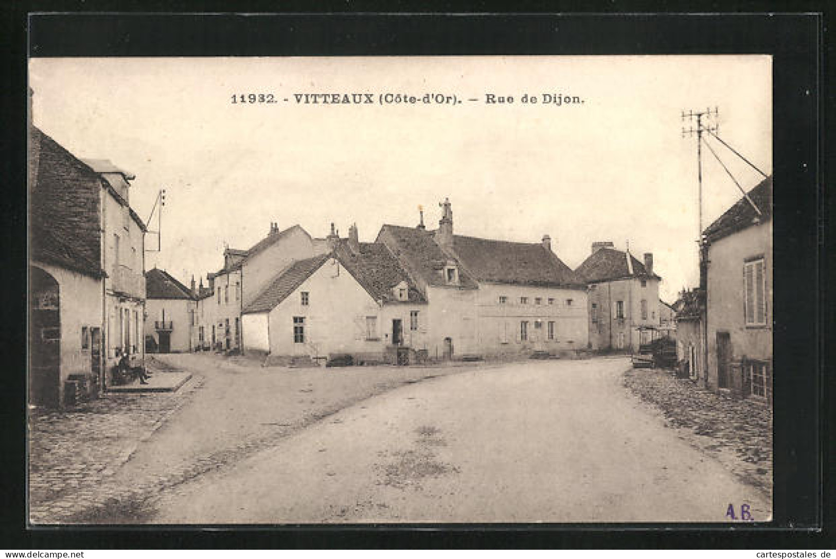 CPA Vitteaux, Rue De Dijon  - Dijon
