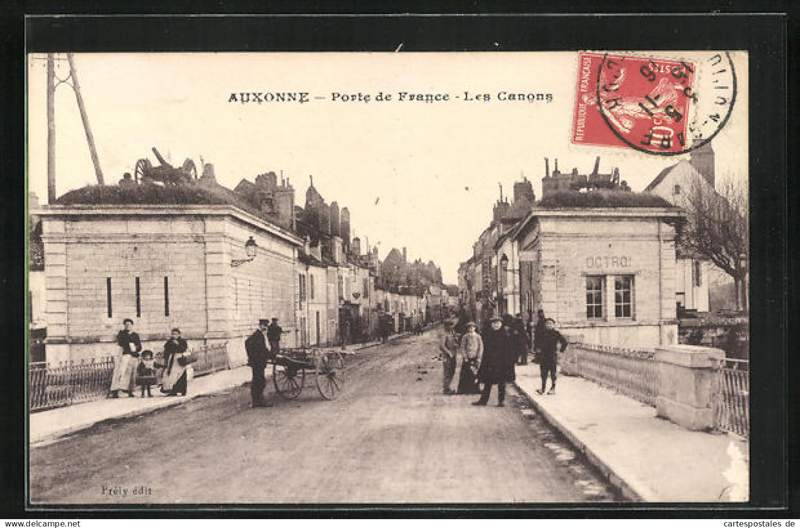 CPA Auxonne, Porte De France - Les Canons  - Auxonne