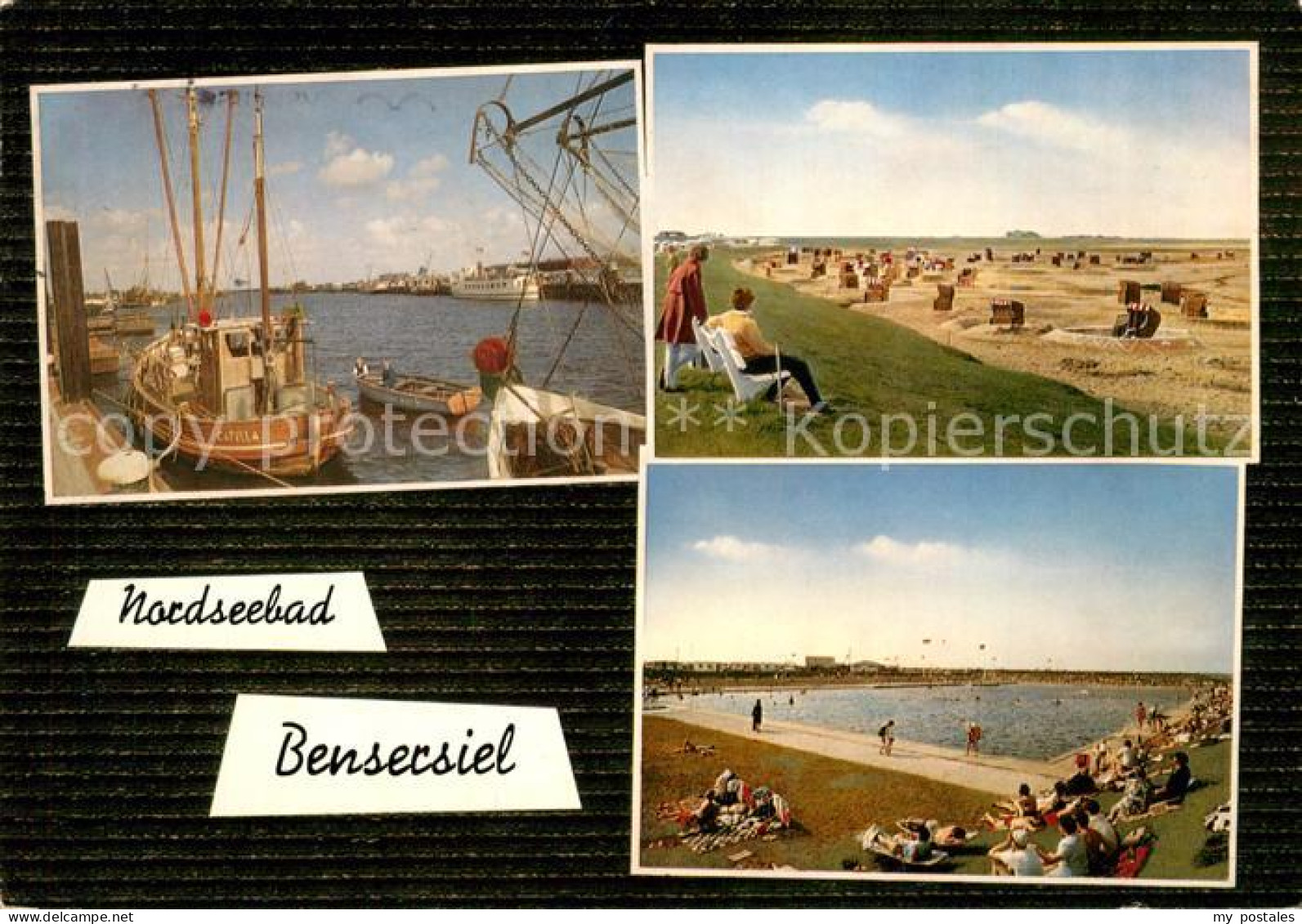 73160201 Bensersiel Hafen Strand Bensersiel - Esens