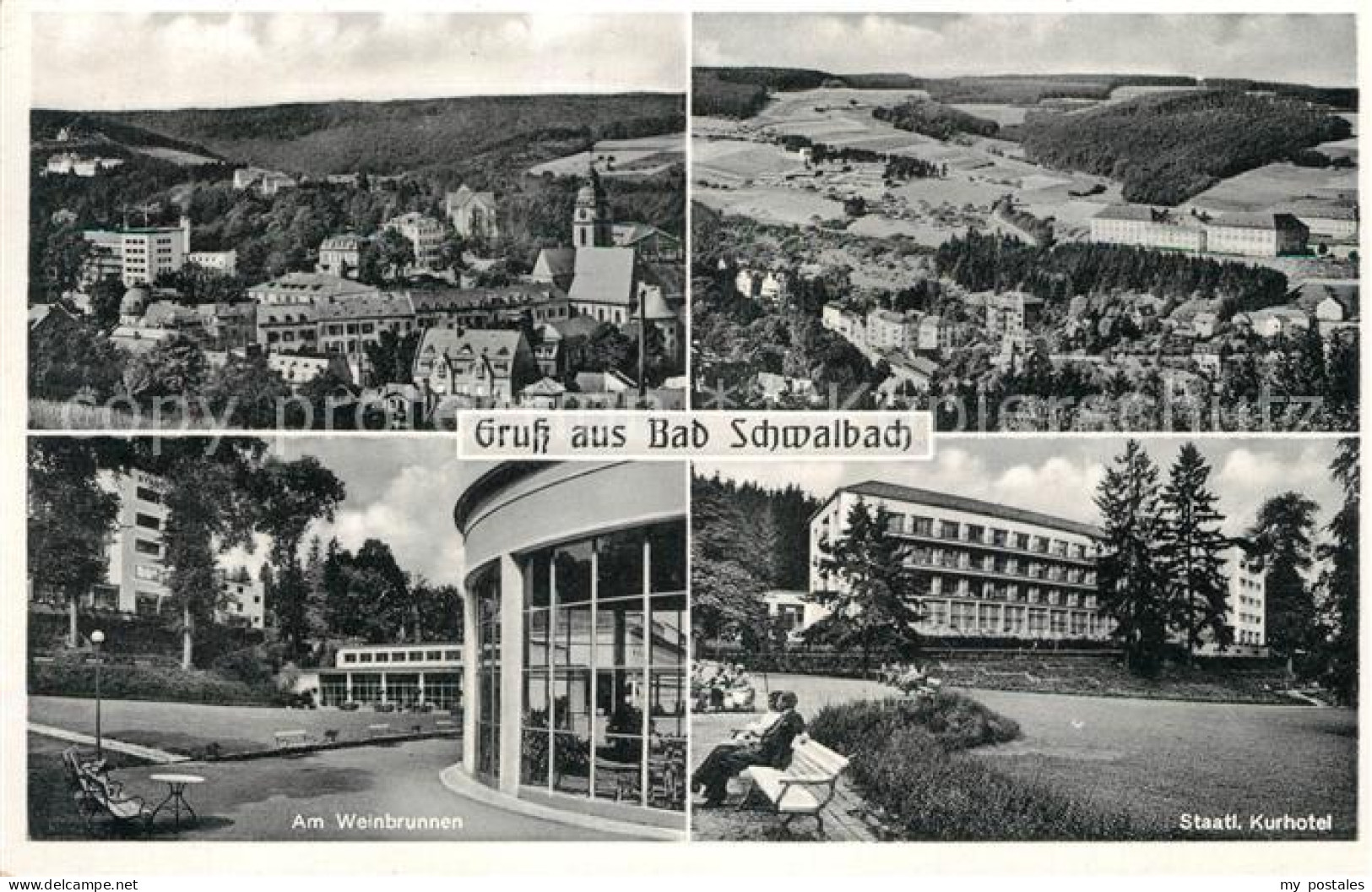 73160023 Bad Schwalbach Fliegeraufnahme Weinbrunne Kurhotel Bad Schwalbach - Bad Schwalbach