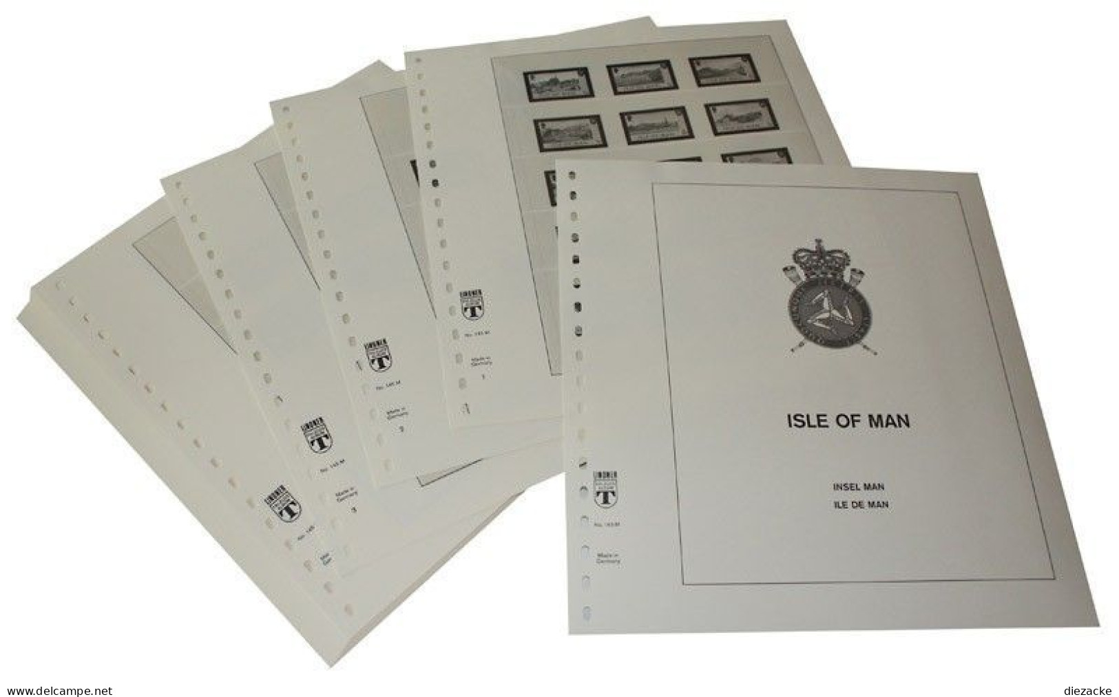 Lindner-T Isle Of Man 1997-2005 Vordrucke 145M-97 Neuware ( - Pre-printed Pages