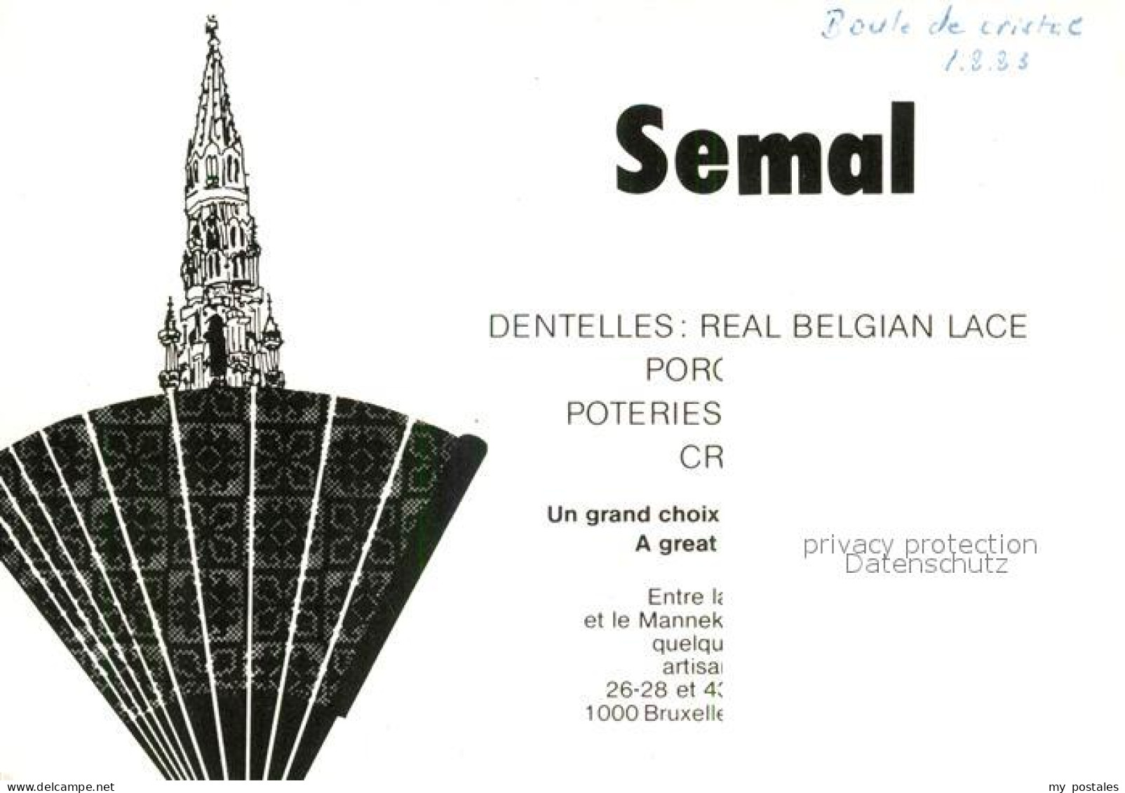 73159339 Bruxelles Bruessel Semal Entre La Grand Place Et Le Manneken Pis Venez  - Other & Unclassified