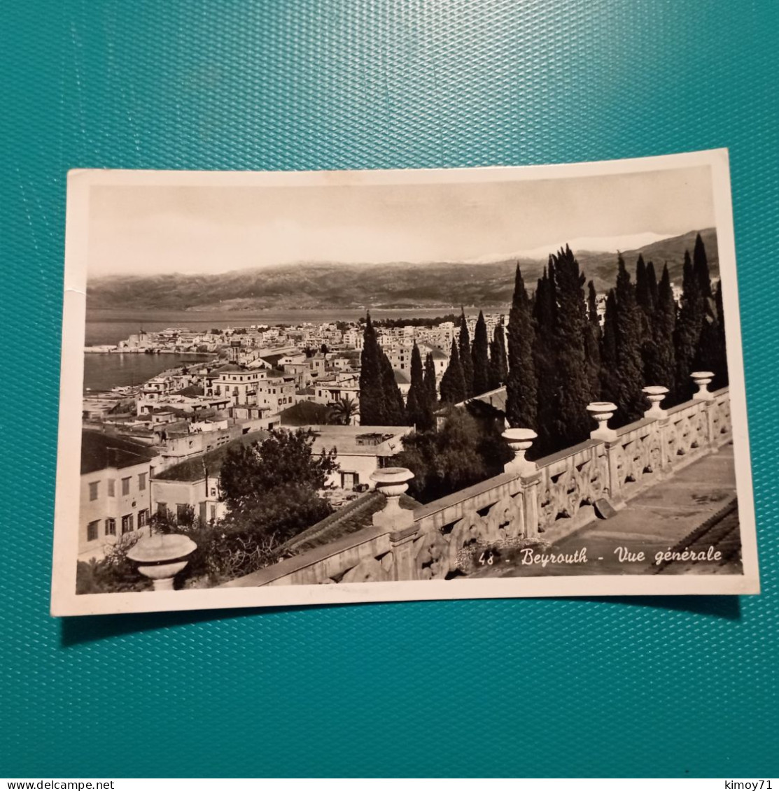 Cartolina Beyrouth - Vue Generale. Viaggiata 1955 - Libya