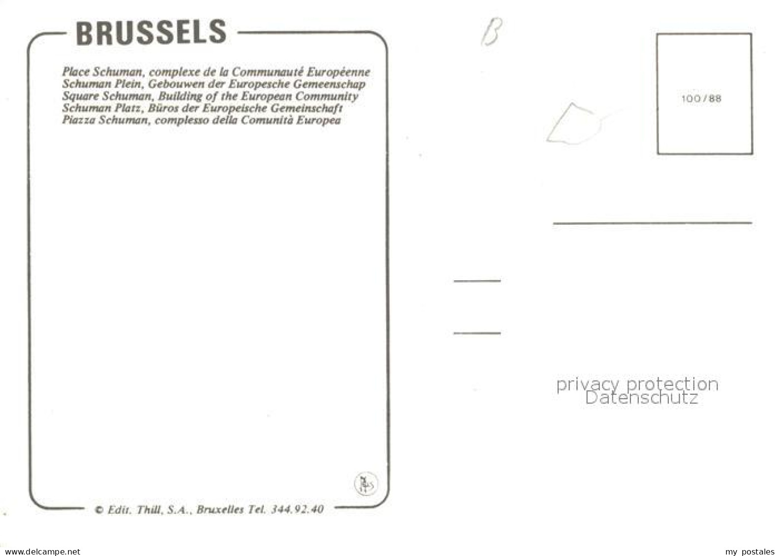 73158602 Brussels Place Schuman Complexe De La Communaute Europeene Vue Aerienne - Other & Unclassified