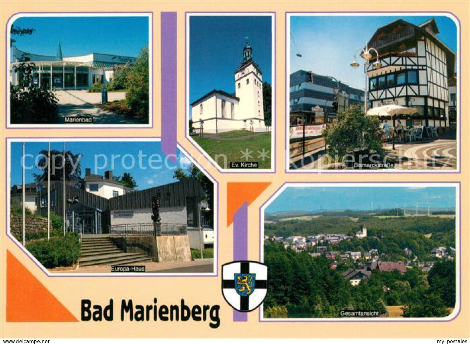 73158520 Bad Marienberg Marienbad Bismarckstrasse Kirche Europa-Haus Bad Marienb - Bad Marienberg