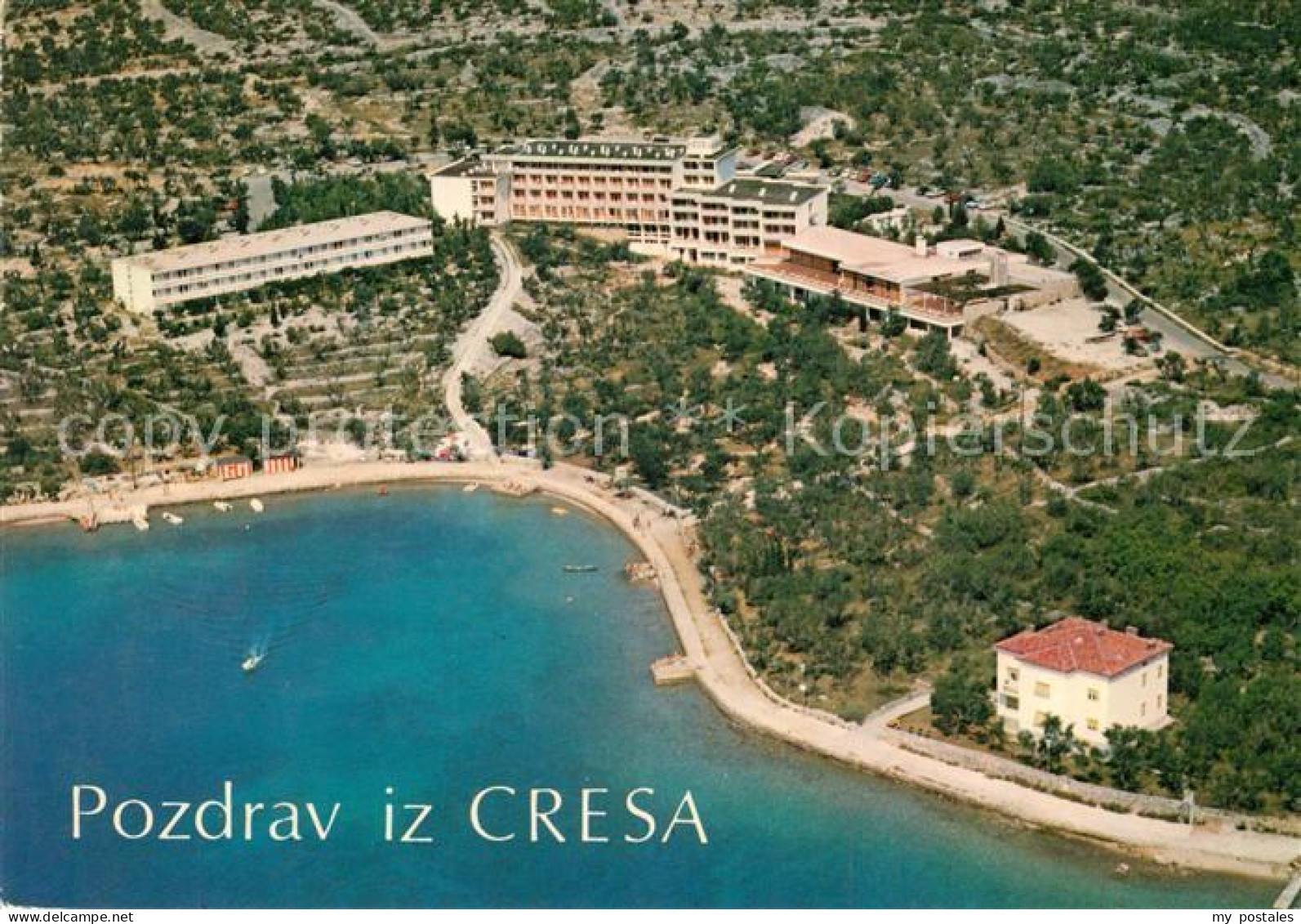 73157132 Cres Hotelanlage Fliegeraufnahme Croatia - Croacia