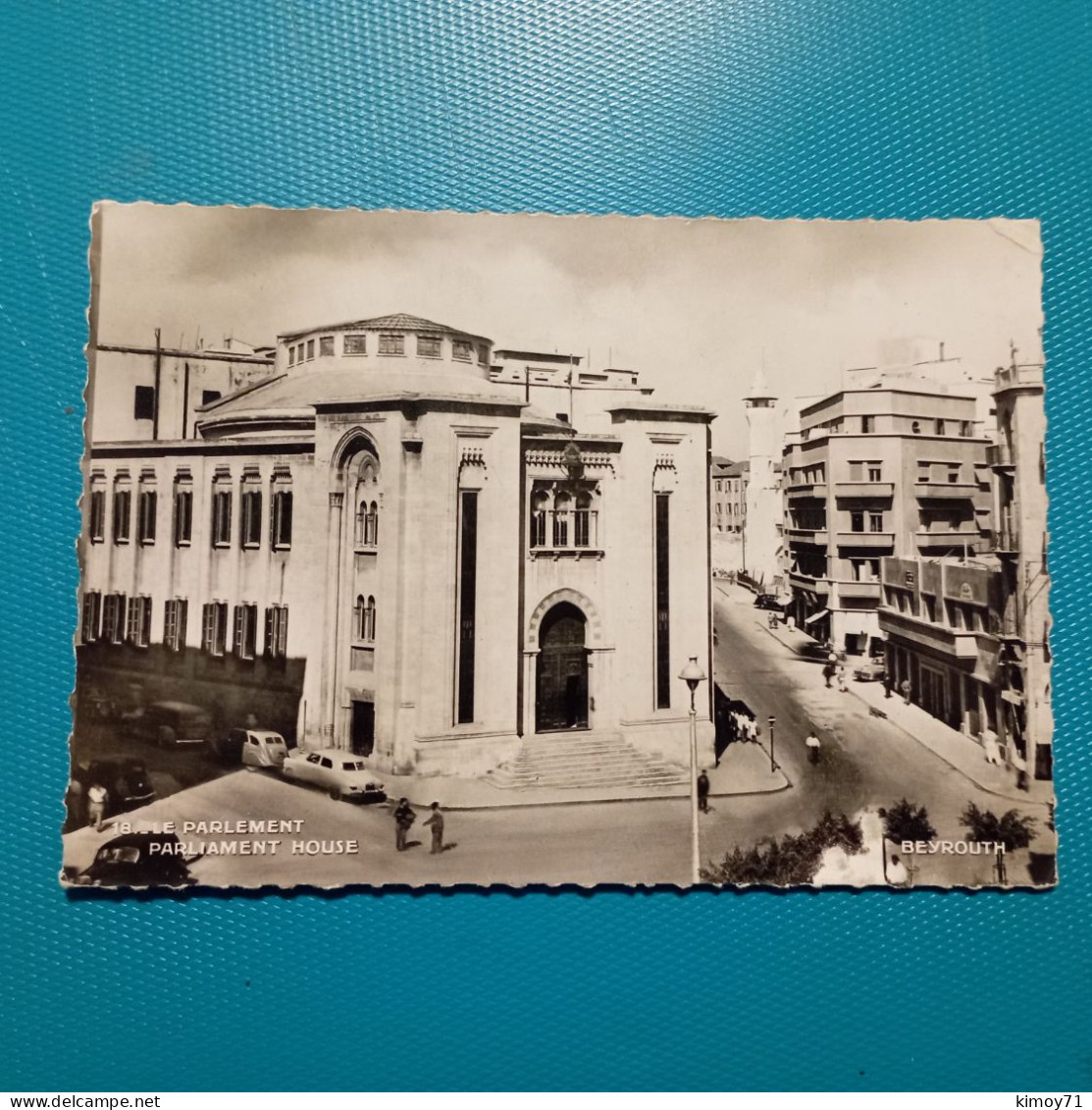 Cartolina Beyrouth - Parlament House. Viaggiata - Libye