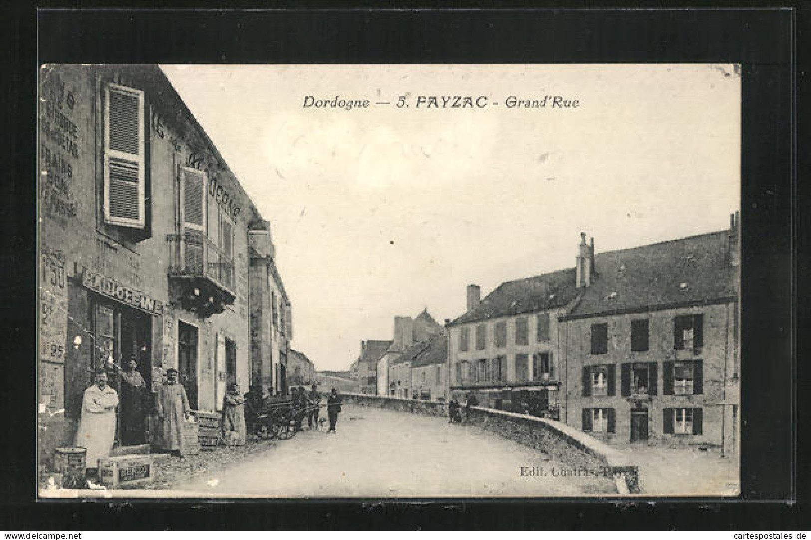 CPA Fayzac, Grand`Rue, Vue De La Rue  - Sonstige & Ohne Zuordnung