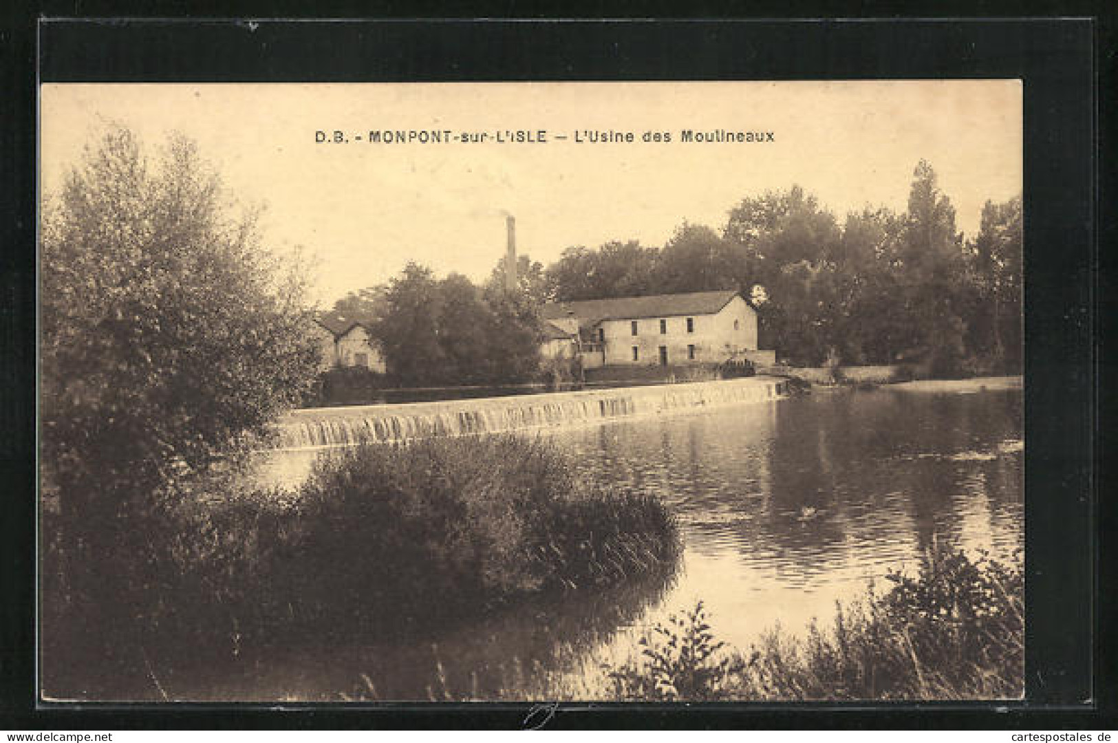 CPA Monpont-sur-L`Isle, L`Usine Des Moulineaux  - Altri & Non Classificati