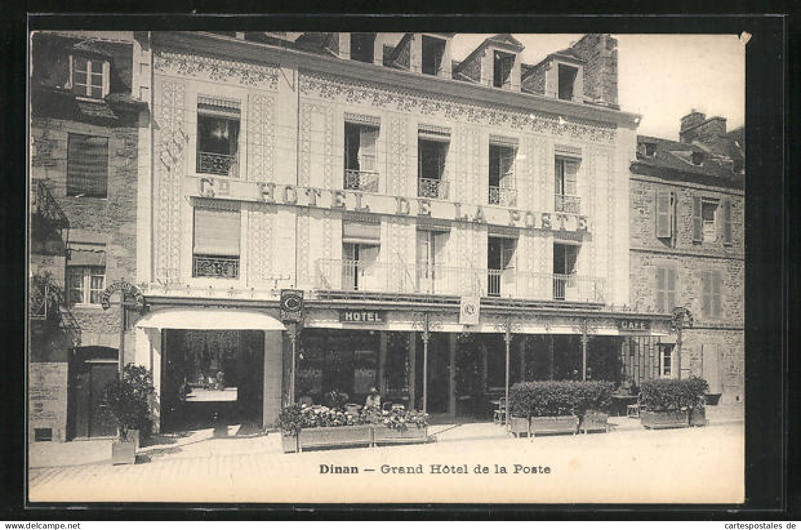 CPA Dinan, Grand Hôtel De La Poste  - Dinan