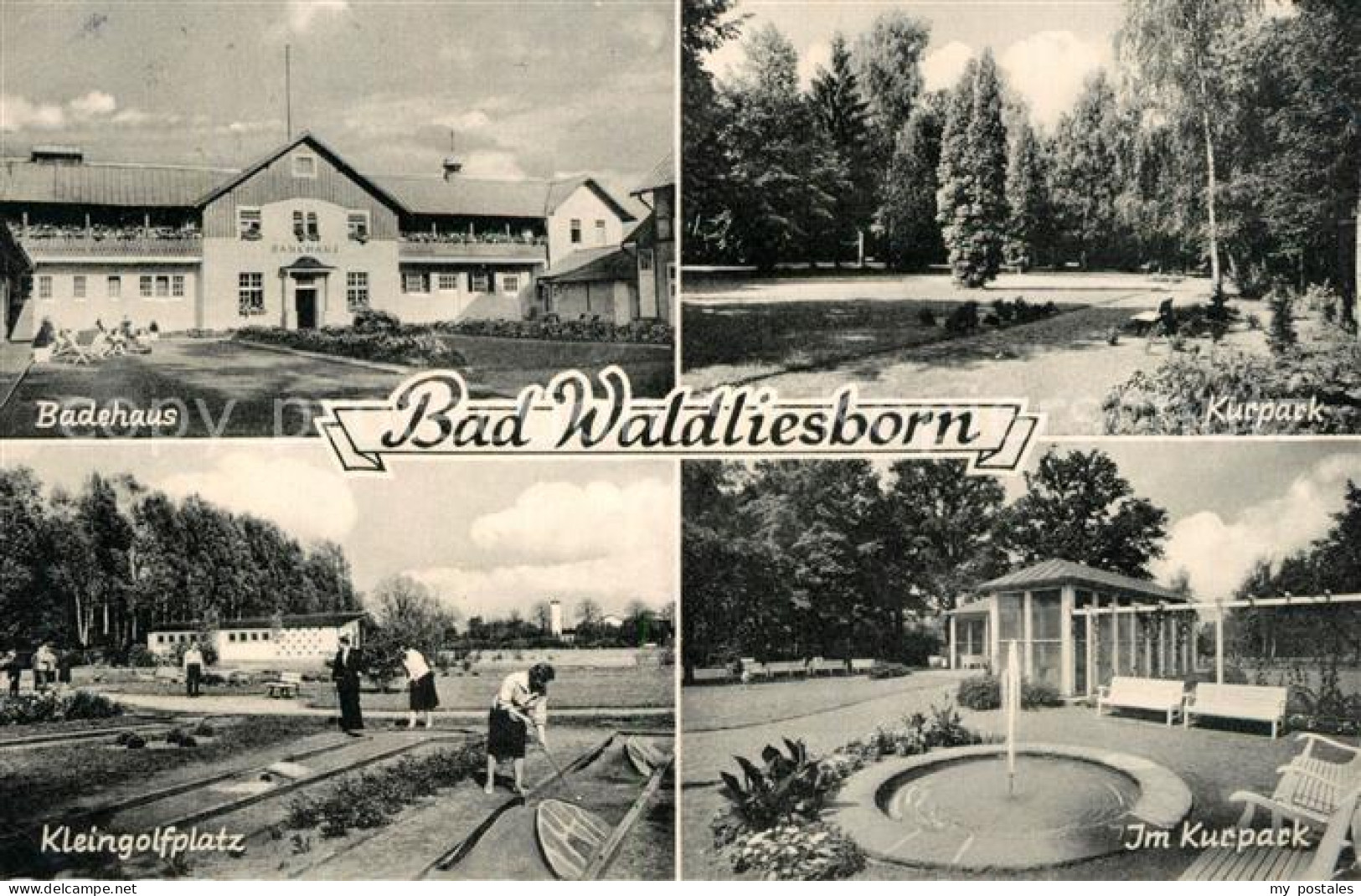 73155508 Bad Waldliesborn Badehaus Kurpark Kleingolfplatz Bad Waldliesborn - Lippstadt