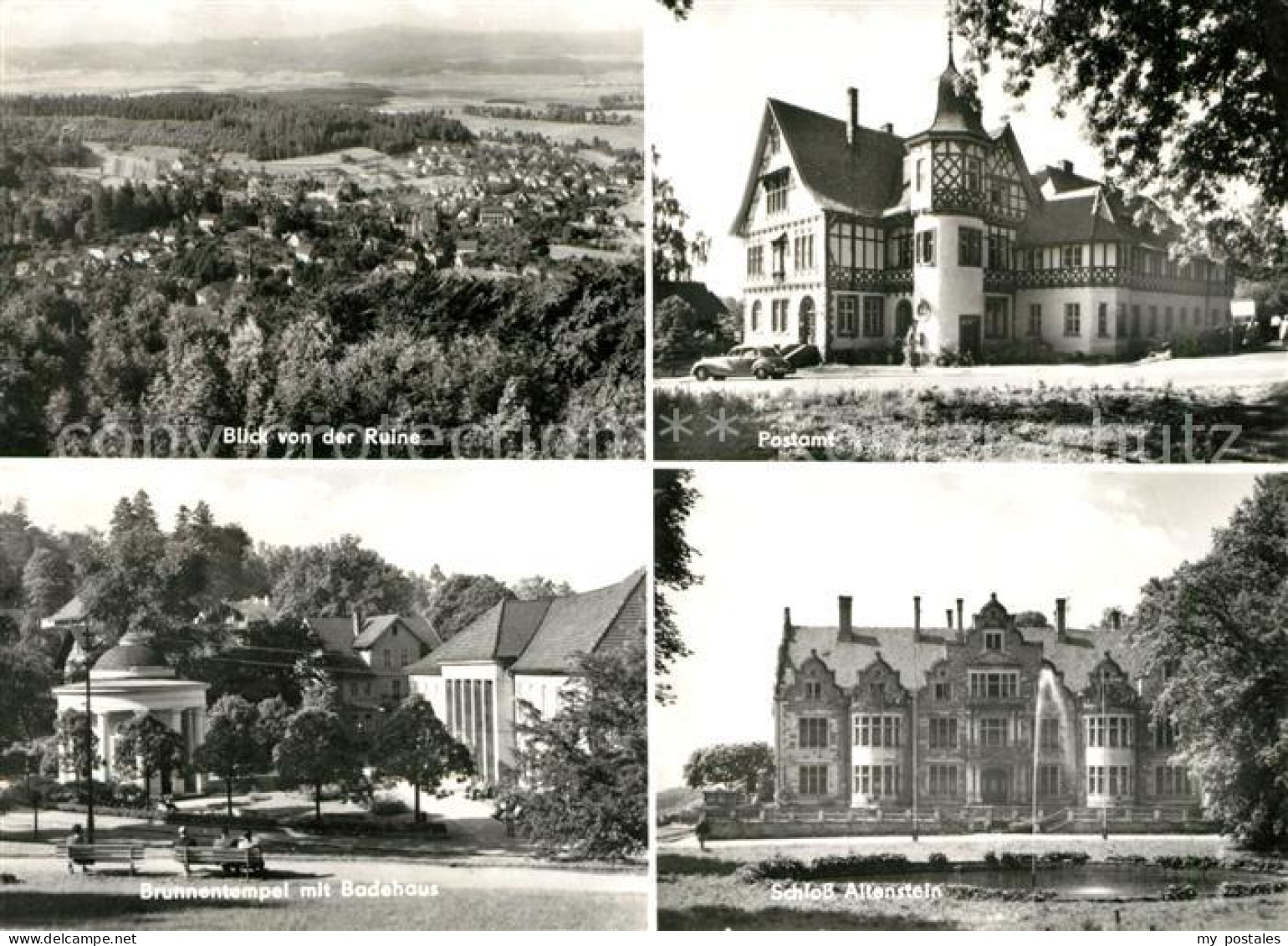 73154258 Bad Liebenstein Blick Von Der Ruine Schloss-Altenstein Brunnentempel Ba - Bad Liebenstein