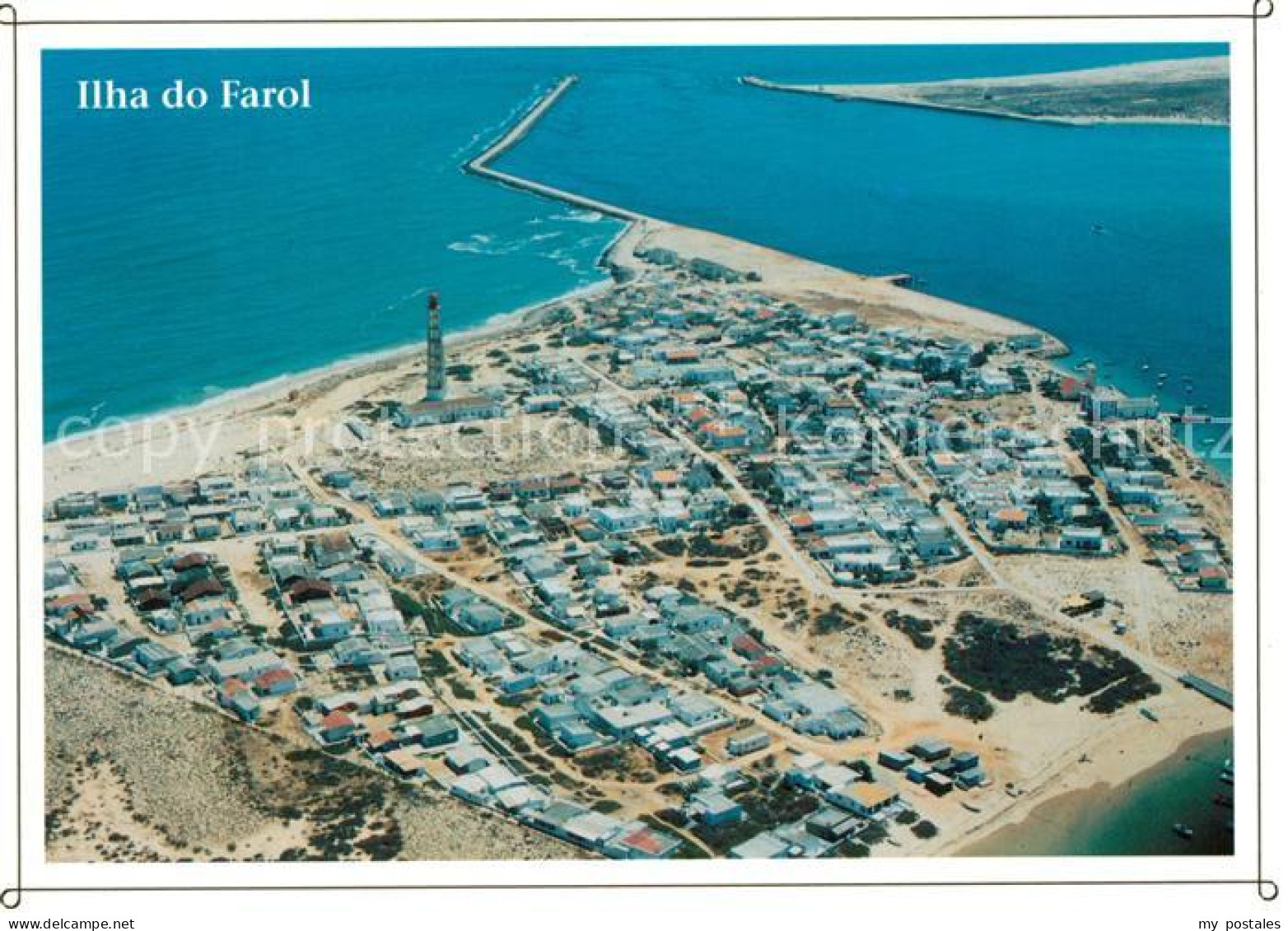 73151796 Faro Portugal Ilha Do Farol Vista Aerea  - Other & Unclassified