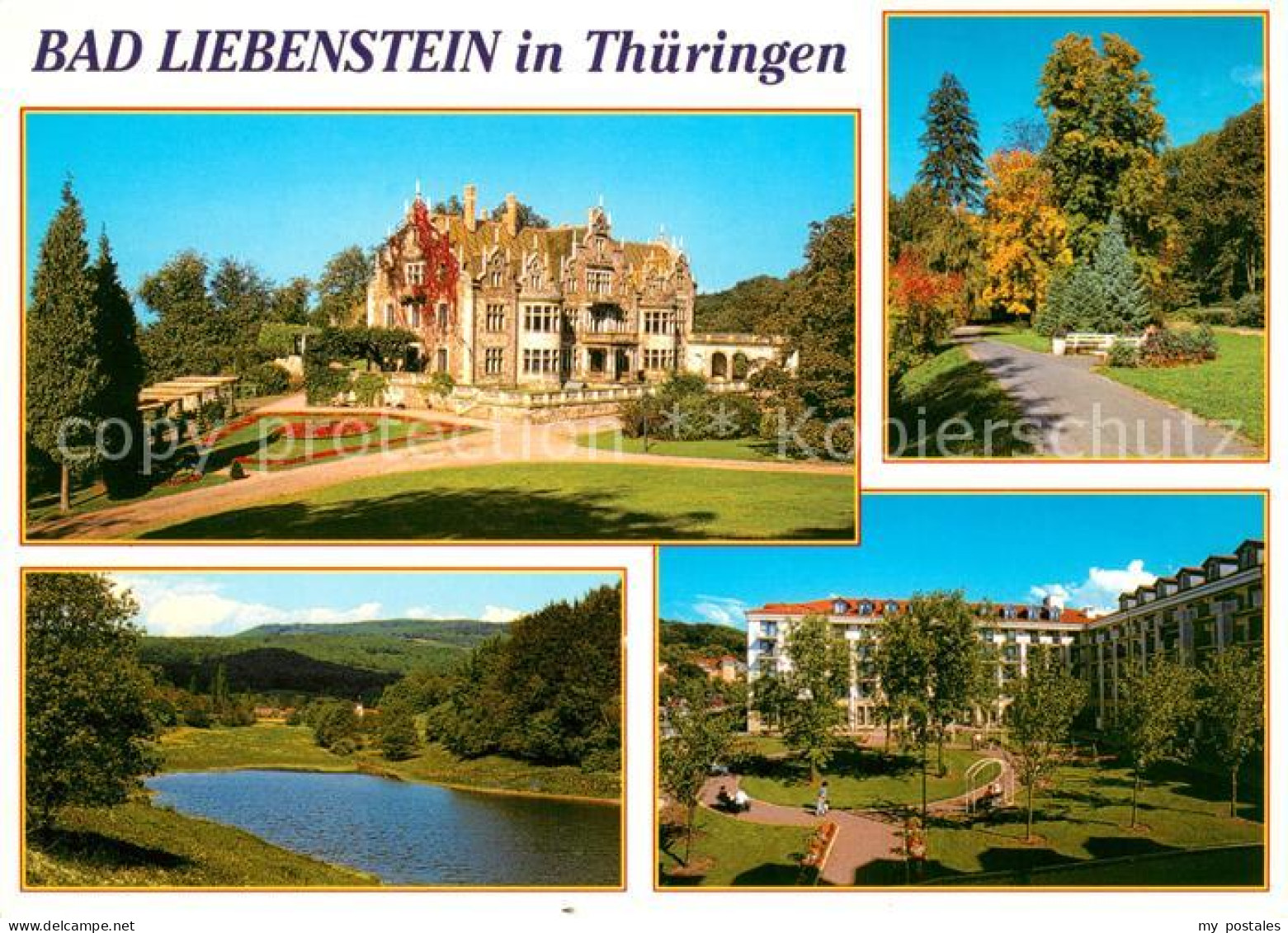 73148408 Bad Liebenstein Schloss Altenstein Elisabethpark Farnbachtal Fachklinik - Bad Liebenstein