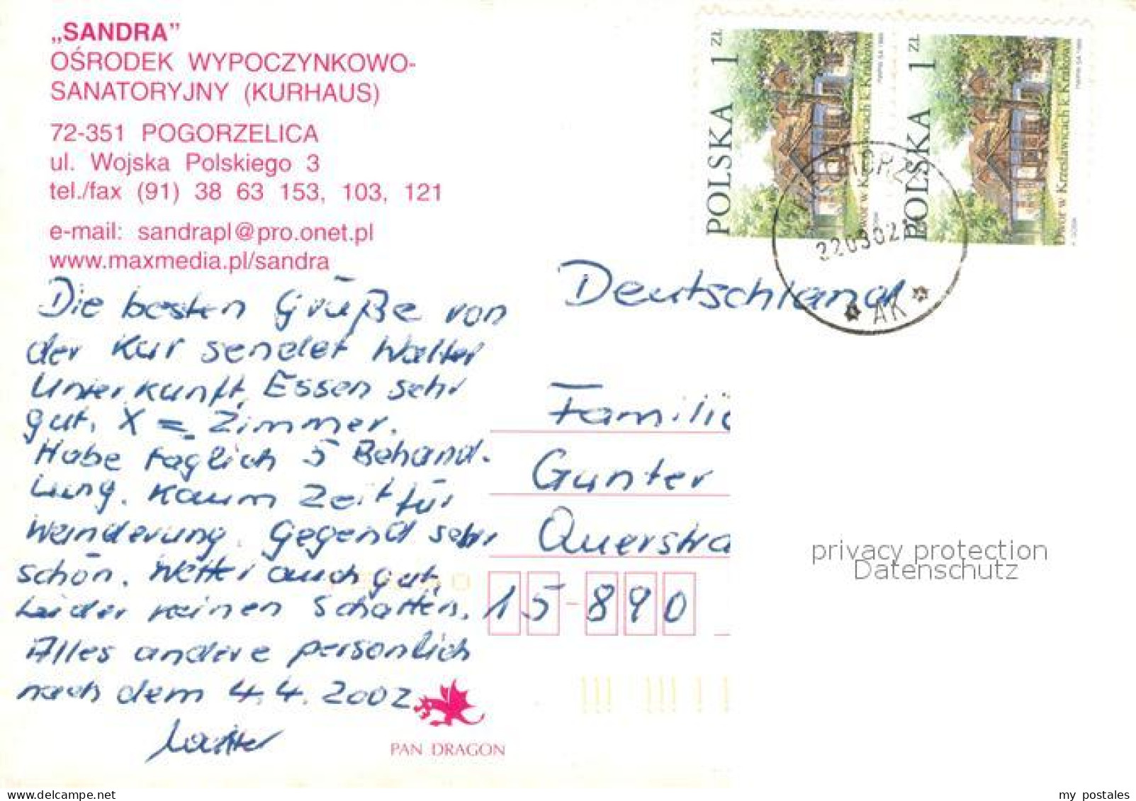 73147624 Pogorzelica OWS Sandra Sanatorium Pogorzelica - Pologne