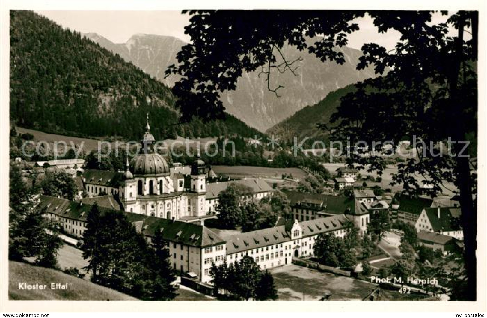 73143068 Ettal Blick Auf Kloster Alpen Ettal - Other & Unclassified