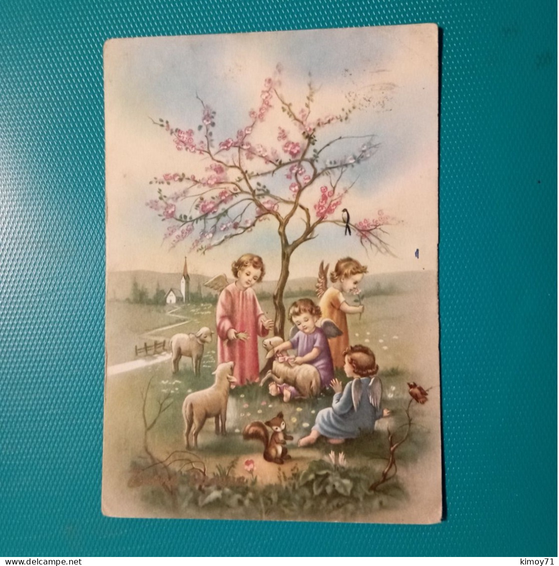 Cartolina Buona Pasqua. Viaggiata 1960 - Easter