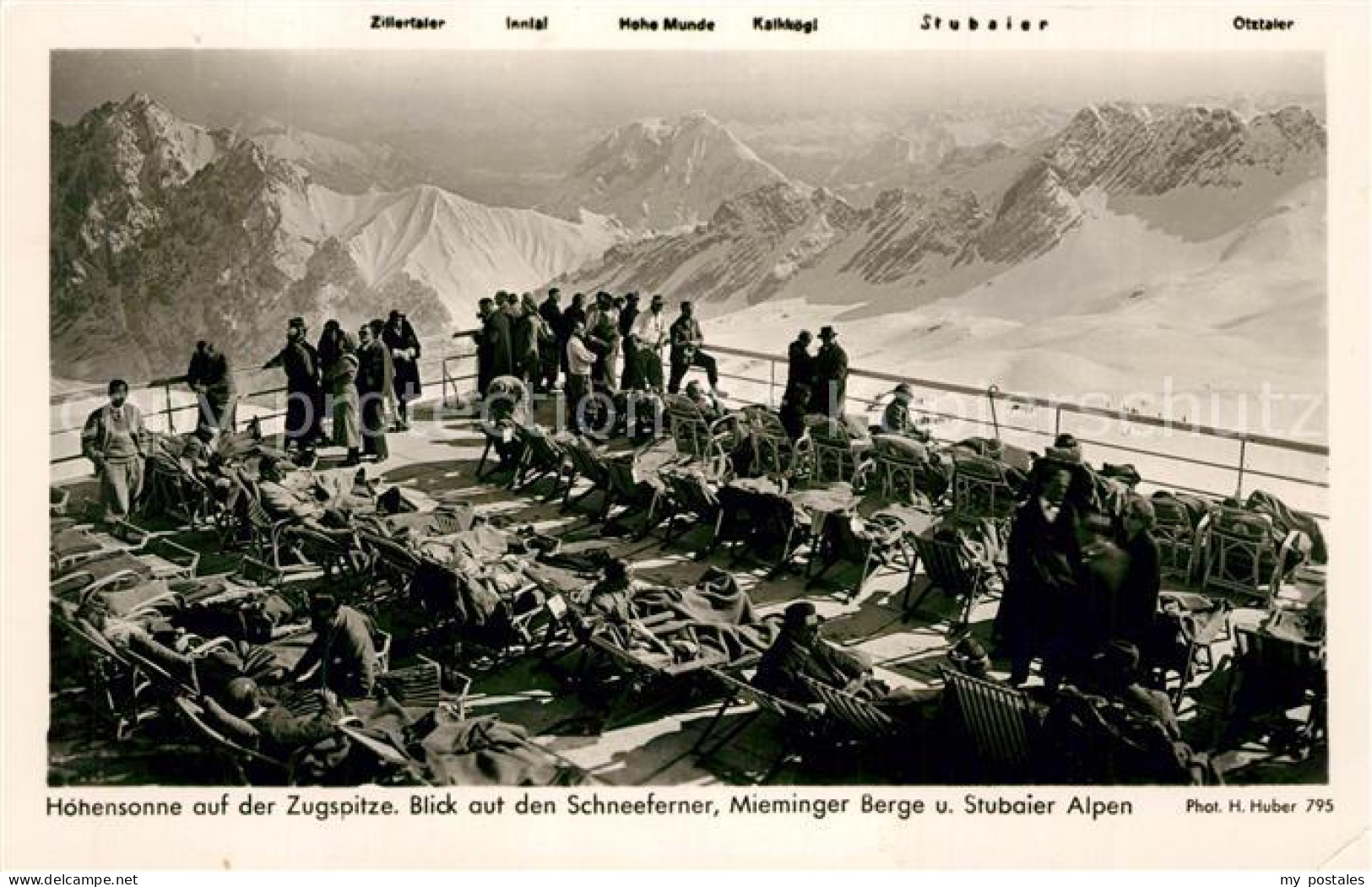 73142926 Zugspitze Hoehensonne Auf Der Zugspitze Schneeferner Mieminger Berge St - Garmisch-Partenkirchen