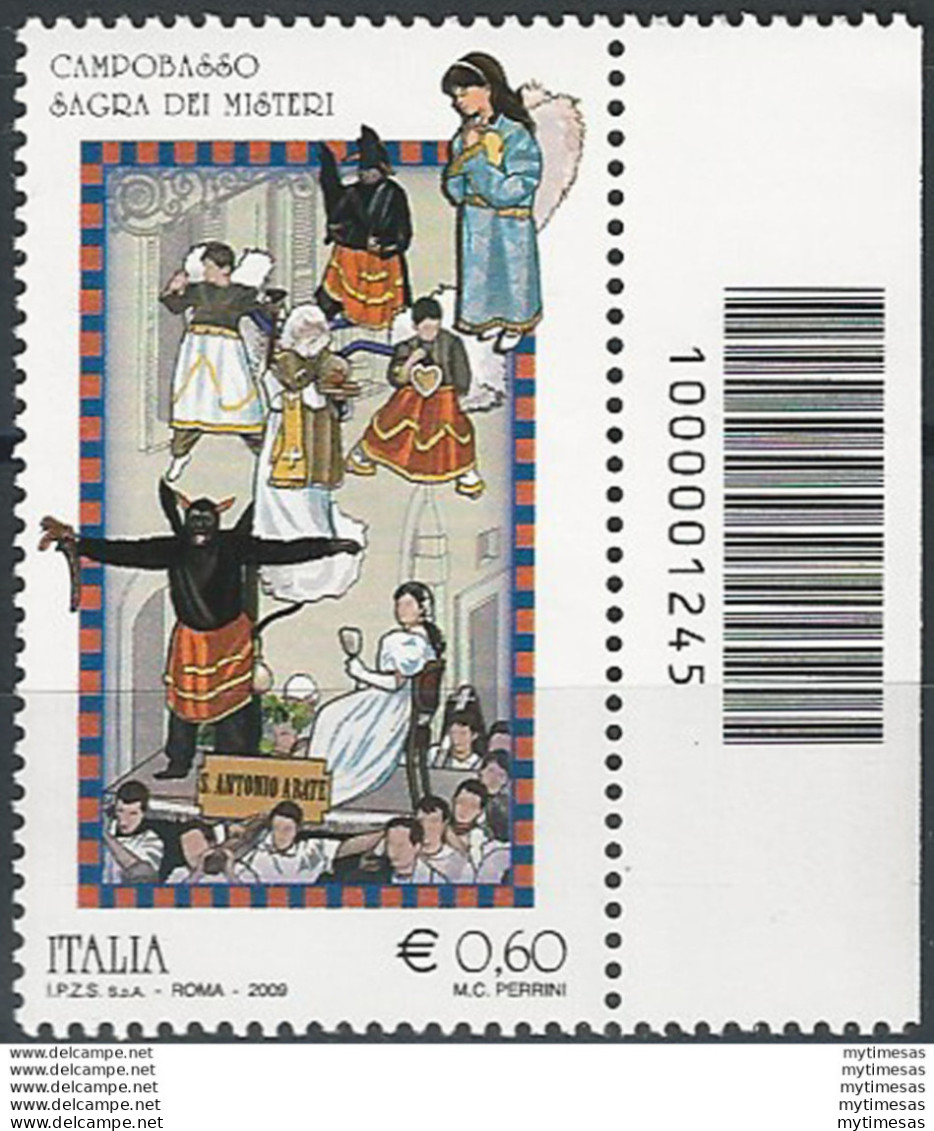 2009 Italia  Folclore Italiano Codice A Barre MNH Unif. 3143cb - Otros & Sin Clasificación